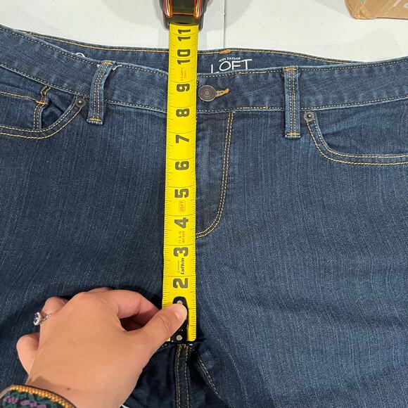 Ann Taylor Loft Dark Wash Modern Skinny Ankle Jeans Womens Size 10 - Picture 5 of 6